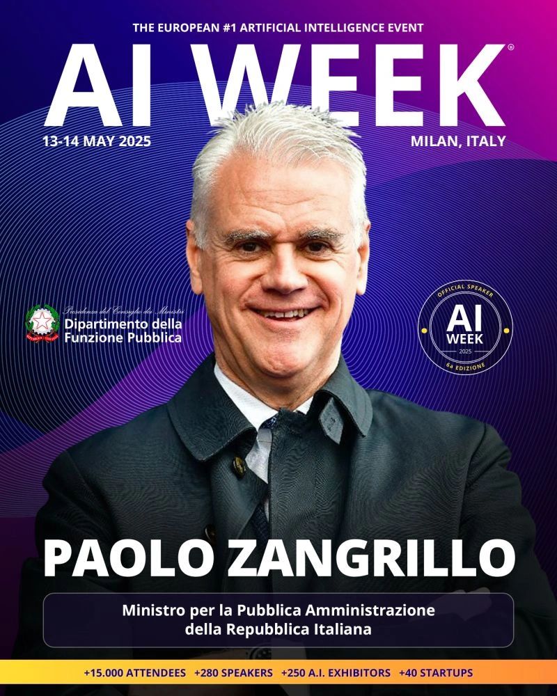 L'Intelligenza Artificiale nella Pubblica Amministrazione: L'Appello di Zangrillo alla AI Week di Milano