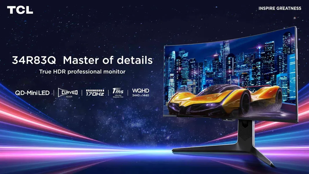 TCL rivoluziona il mercato dei monitor: tre nuovi modelli QD-Mini LED per gaming e content creation dal Dual 4K curvo al 4K ultra compatto