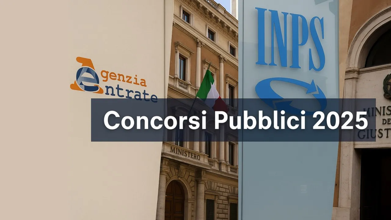 Concorsi pubblici 2025: Opportunità e sfide per scuola, PA, INPS e Agenzia delle Entrate