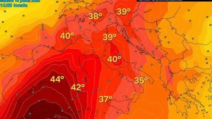 Anticiclone a Est, l’Italia colpita in pieno per la prima volta