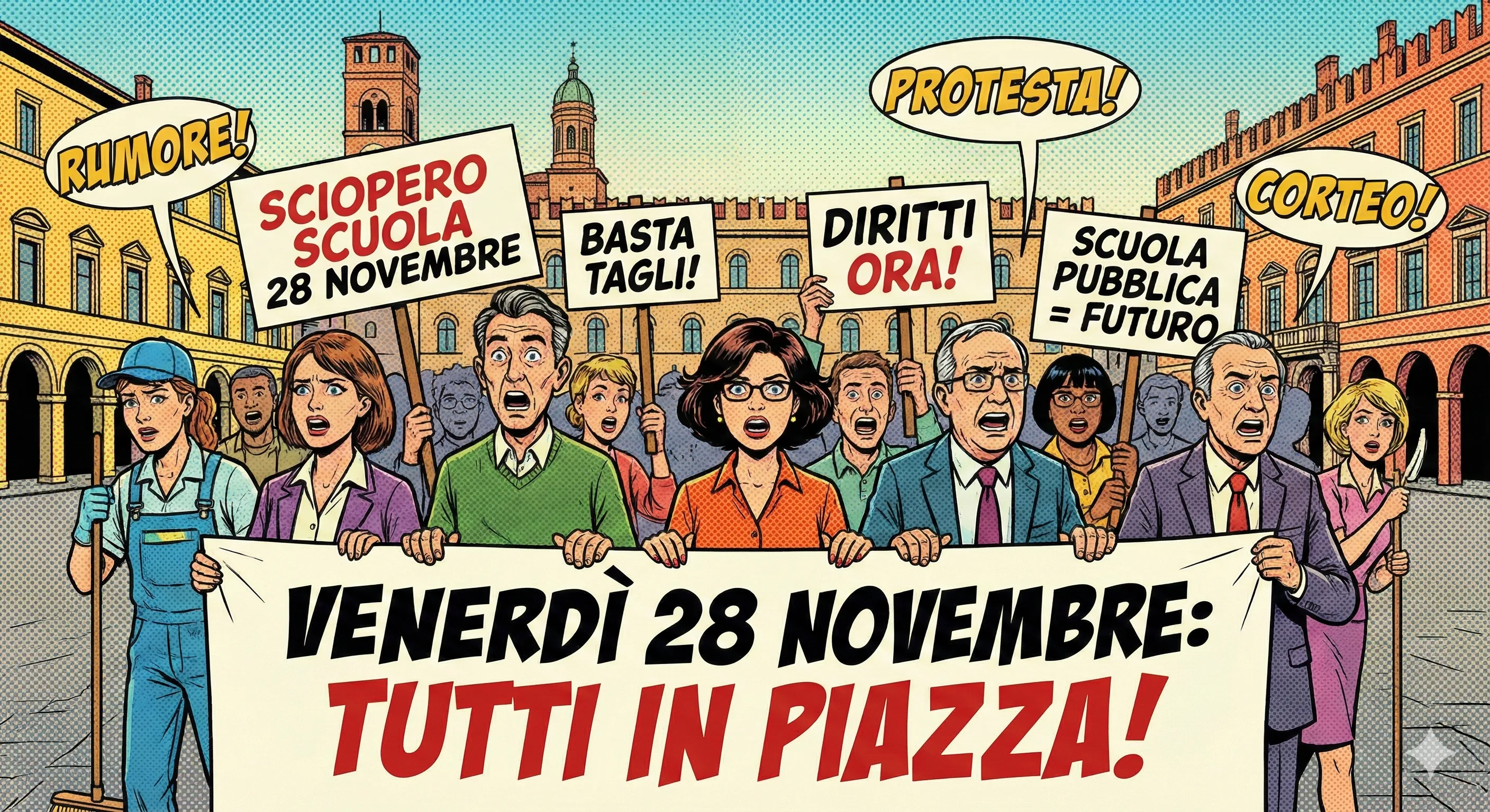 Sciopero Generale del 28 Novembre 2025: Impatti su Scuola, Trasporti e Sanità