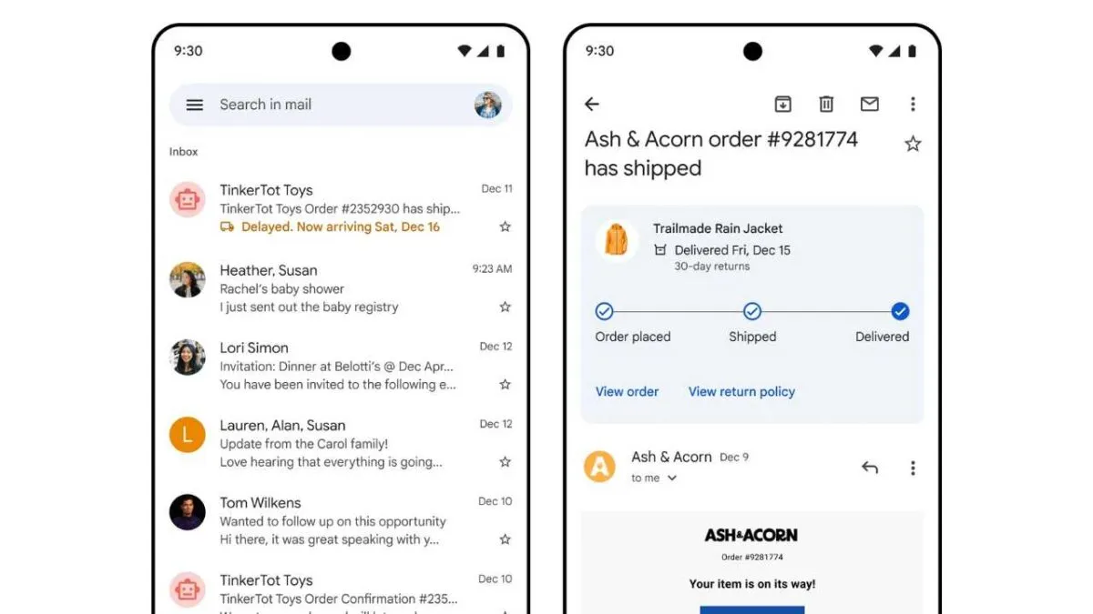 Gmail rivoluziona la gestione degli acquisti: ecco la nuova sezione Acquisti per tracciare pacchi e ordini