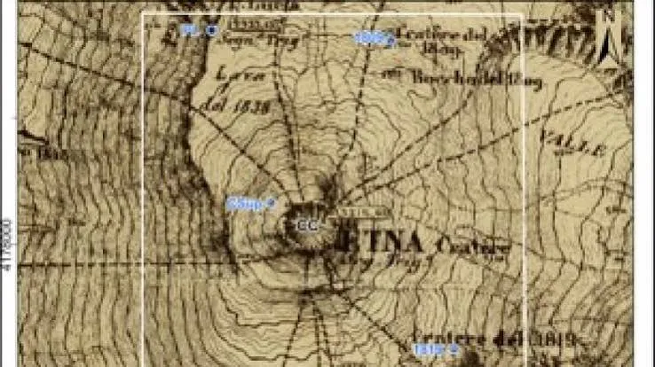 Da un cratere a quattro: la macchina del tempo INGV mappa 160 anni di Etna