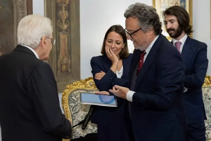 Del Vecchio porta a Mattarella Qid, l'IA proprietaria di QN Media