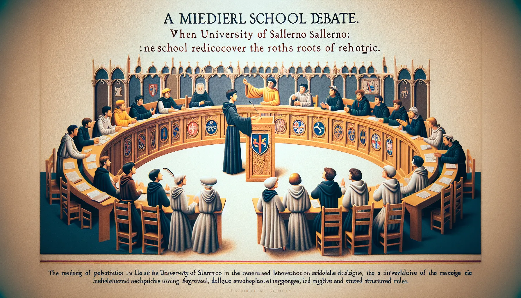 Disputa medievale all’Università di Salerno: quando il debate scolastico riscopre le radici della retorica