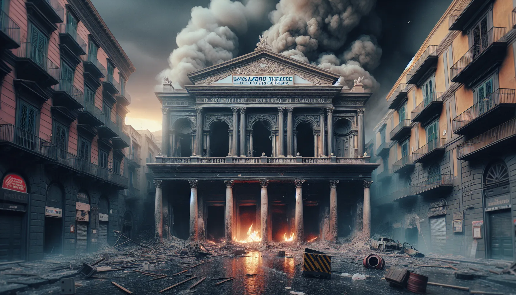 Incendio al Teatro Sannazaro di Napoli: le fiamme devastano la storica Bomboniera di via Chiaia
