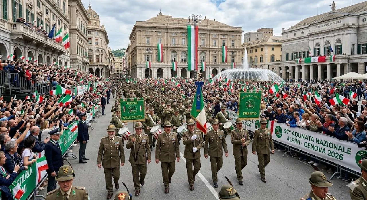 La sfilata di 90mila penne nere chiude la 97ª Adunata degli Alpini a Genova