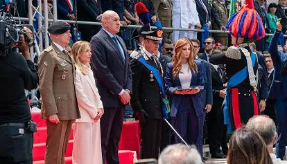 L'Arma dei Carabinieri compie 212 anni: cerimonia a Reggio Calabria alla presenza della premier Meloni e dei vertici militari