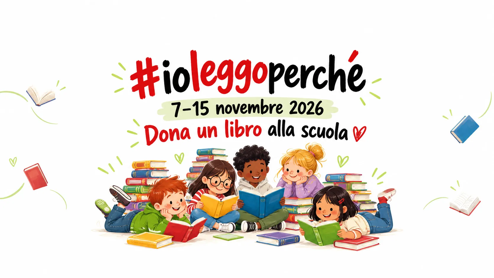L'undicesima edizione di #ioleggoperché apre ai nidi e punta al Sud
