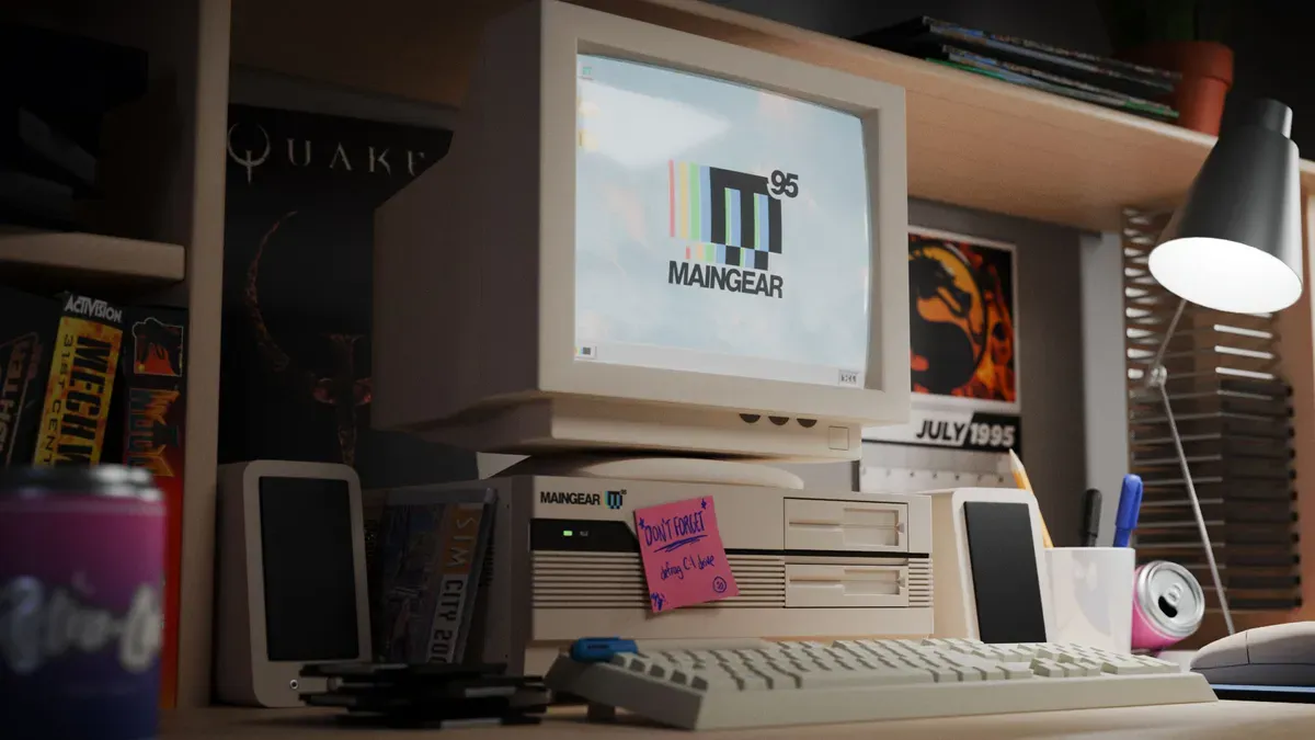 Retro95 Maingear: Estetica anni ’90 e potenza RTX 5080