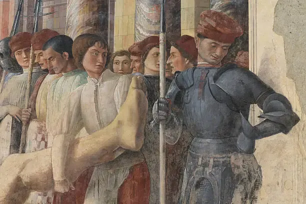Mantegna, riemersi trentuno frammenti di pittura murale dalla chiesa degli Eremitani: Giuli e Gujral a Padova per la scoperta