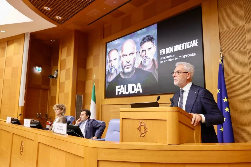 Mollicone ricorda le vittime dell'attentato di Hamas contro Israele del 7 ottobre  a Montecitorio