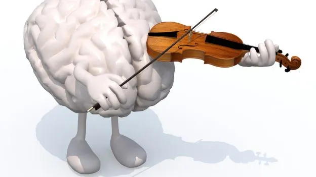 Il potere della musica: mente giovane suonando uno strumento