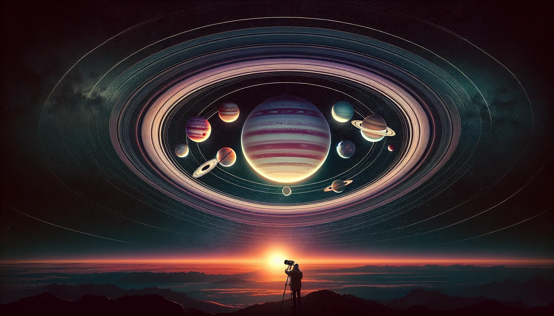 Parata dei pianeti il 28 febbraio 2026: sei mondi allineati nel cielo del tramonto