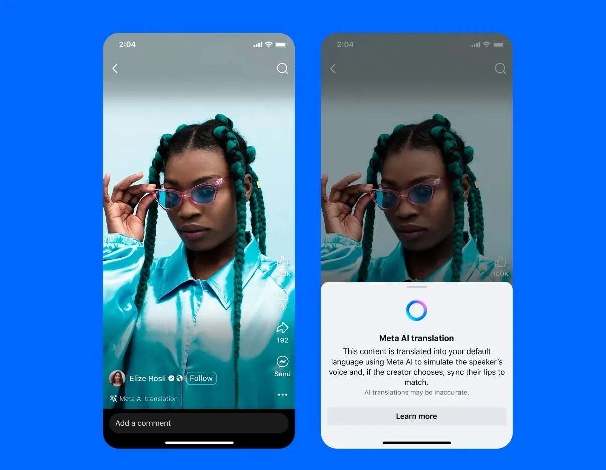 Meta rivoluziona i Reel con il doppiaggio AI: come funziona la nuova traduzione su Instagram e Facebook