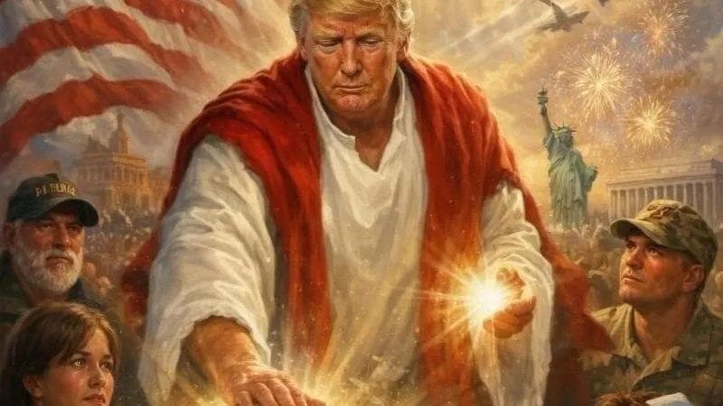 Trump si ritrae come Gesù Cristo con l'intelligenza artificiale: la provocazione che ha spaccato la sua stessa base